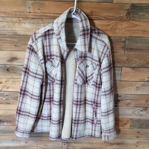 Sage Checkered Utility Jacket - Pink and Cream